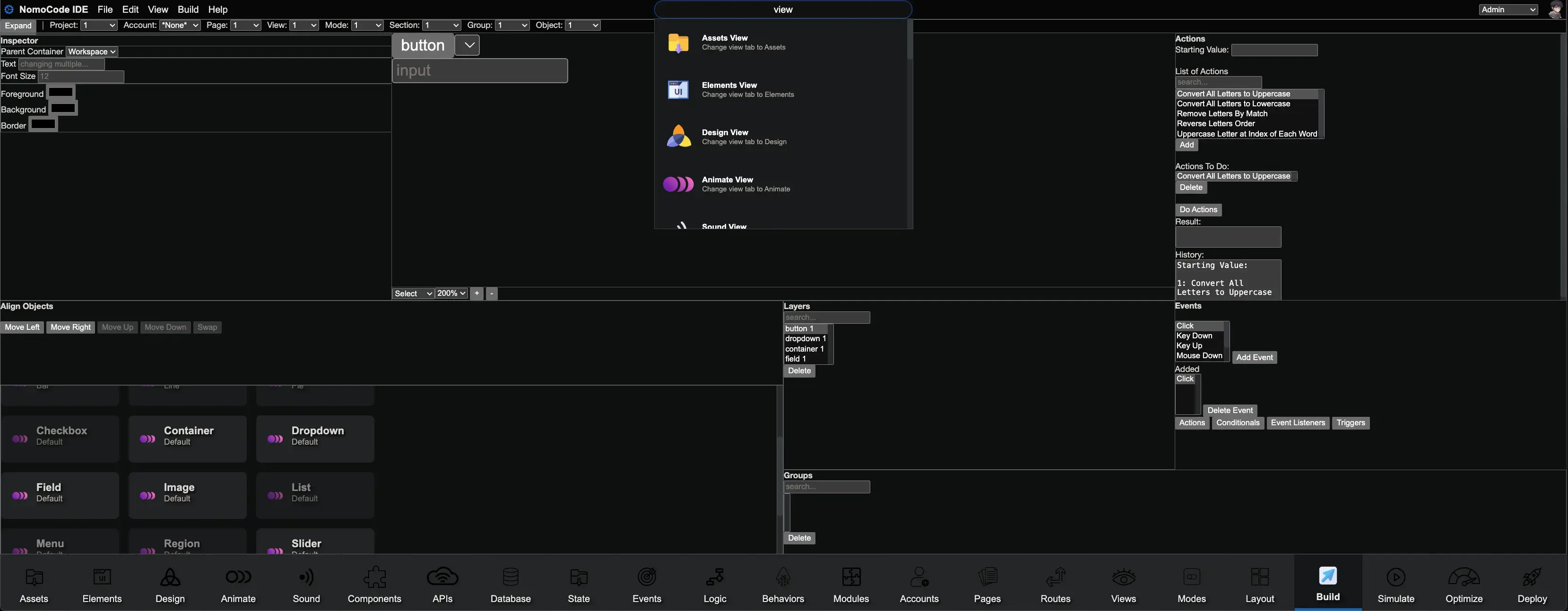 Complex GUI Interfaces